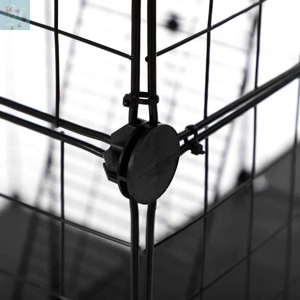 Coziwow 72" Large Cat Cage Playpen, DIY Metal Wire Kennels, Pet Cage for Rabbit Small Animal Indoor, Black Coziwow