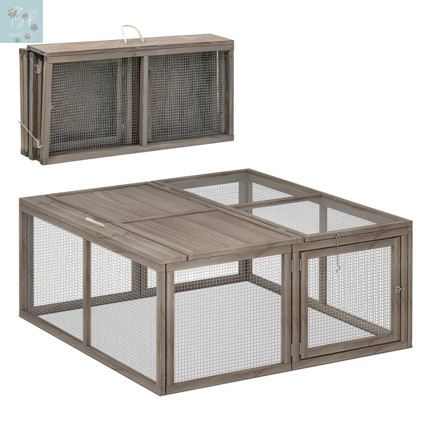 Magshion 45.5" Wooden Chicken Coop Rabbit Hutch Magshion