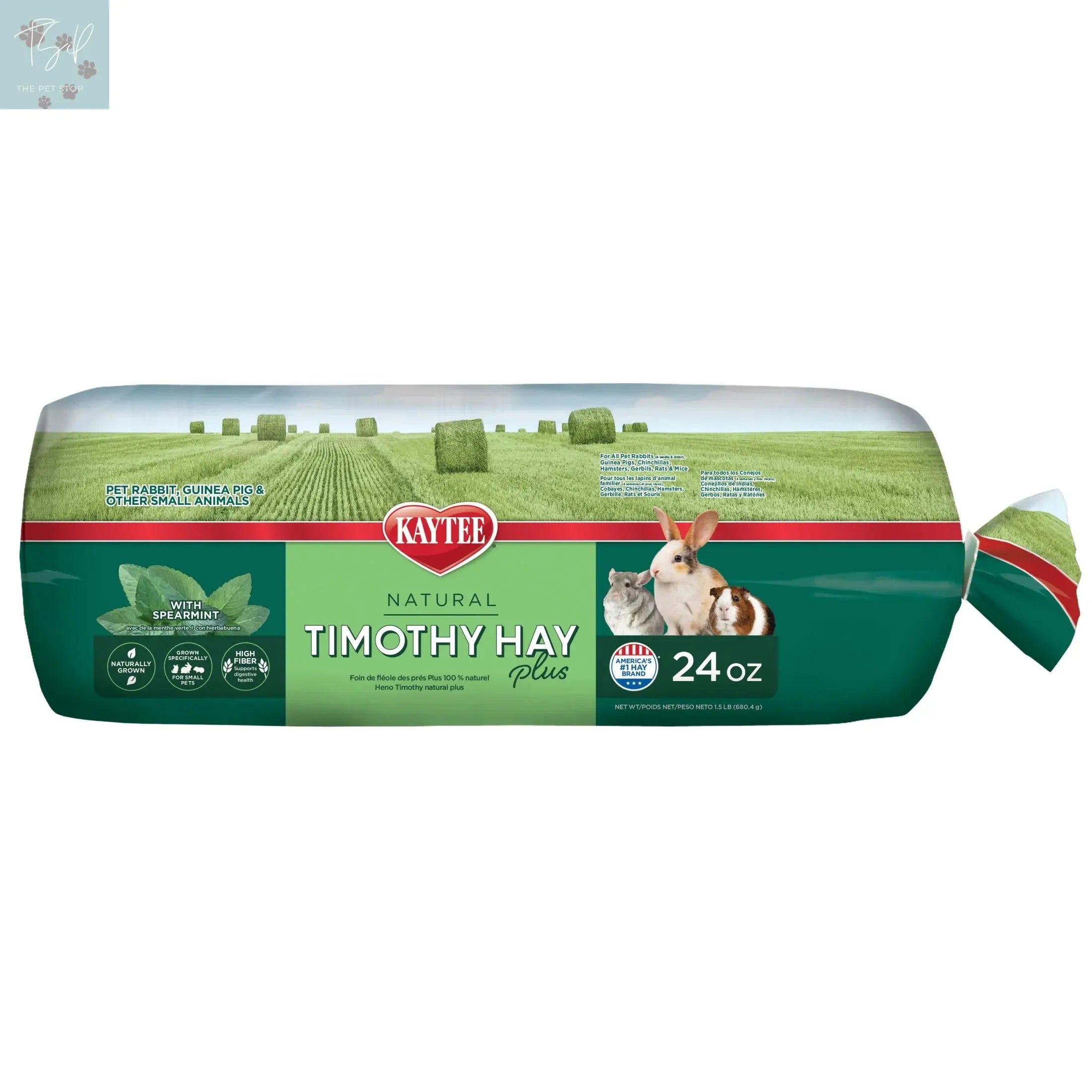 Kaytee Forti-Diet Timothy Ultra Hay with Sweet Potatoes for Small Animals, 24 Oz Central Garden and Pet