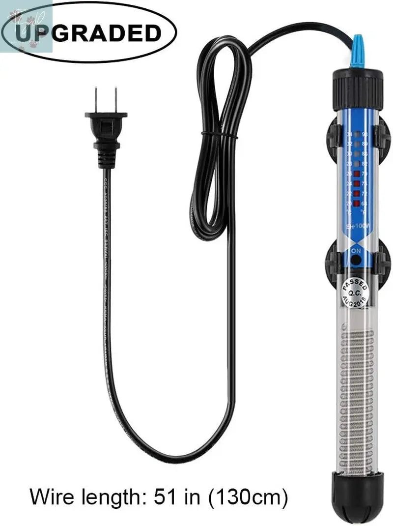 Mylivell 200W Adjustable Submersible Aquarium Heater for 40-65 Gallon Fish Tanks, Ideal for Betta, Turtle, Saltwater, and Freshwater Environments Mylivell