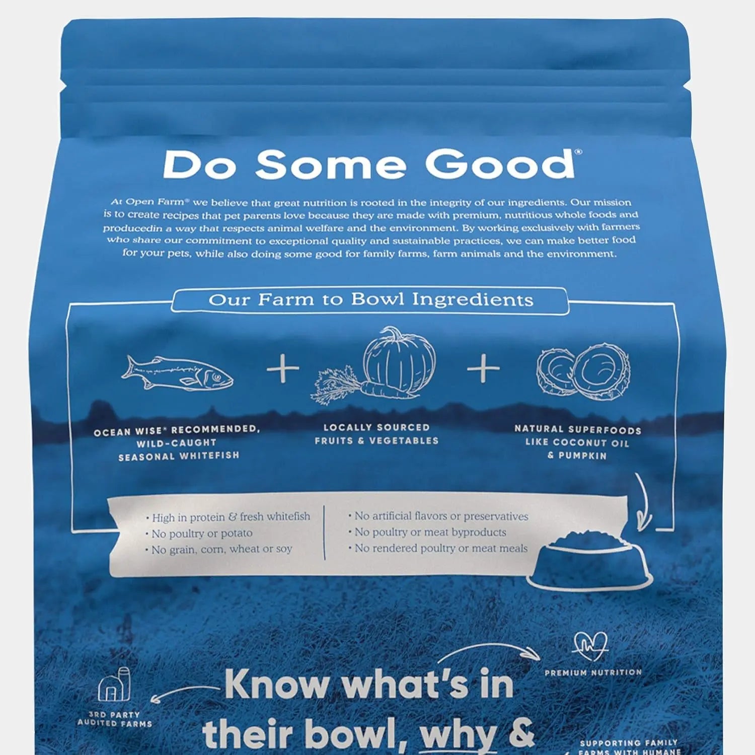 Open Farm Grain-Free Whitefish & Green Lentil Dry Dog Food - 4.5 lbs of Nutritious Goodness for Your Furry Friend! Nectars Pet Inc
