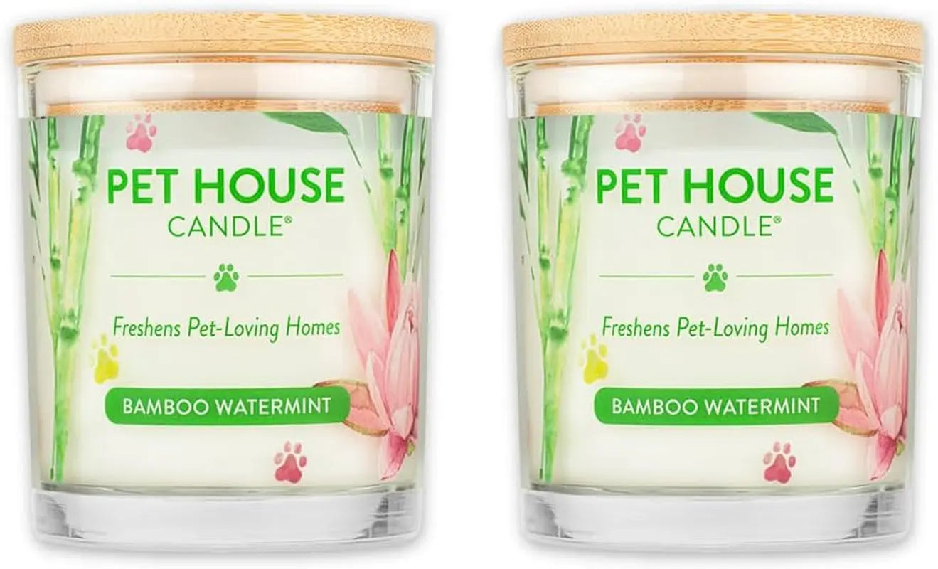 Elevate Your Home with One Fur All's Pumpkin Spice Pet House Candles - Long-Lasting, Eco-Friendly Odor Eliminators (Set of 2) One Fur All
