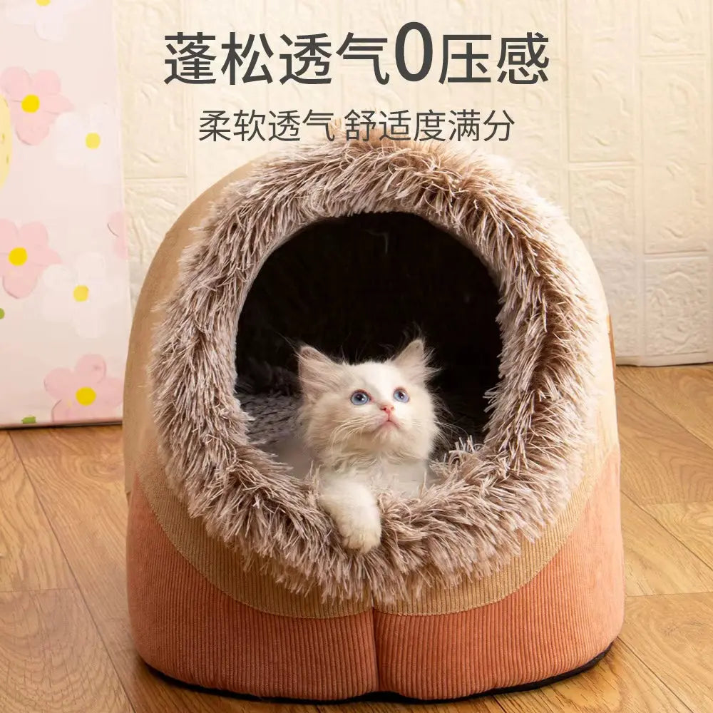 Cozy Self-Warming Dog Bed and Stylish Cat Tent for Ultimate Comfort in Winter Does not apply