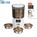 HEYBO Automatic Cat Feeder Smart App-Controlled Pet Feeder with 3 Bowls The Pet Stop