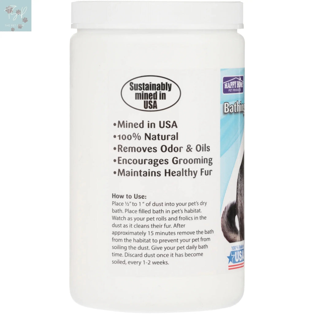 Happy Home Pet Products Chinchilla Bathing Dust - 27 Oz (2 Pack) for Small Animal Habitats Happy Home Pet Products