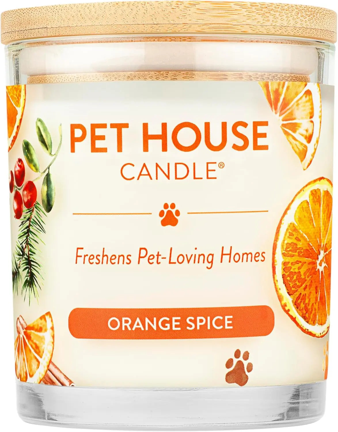 Elevate Your Home with One Fur All's Pumpkin Spice Pet House Candles - Long-Lasting, Eco-Friendly Odor Eliminators (Set of 2) One Fur All