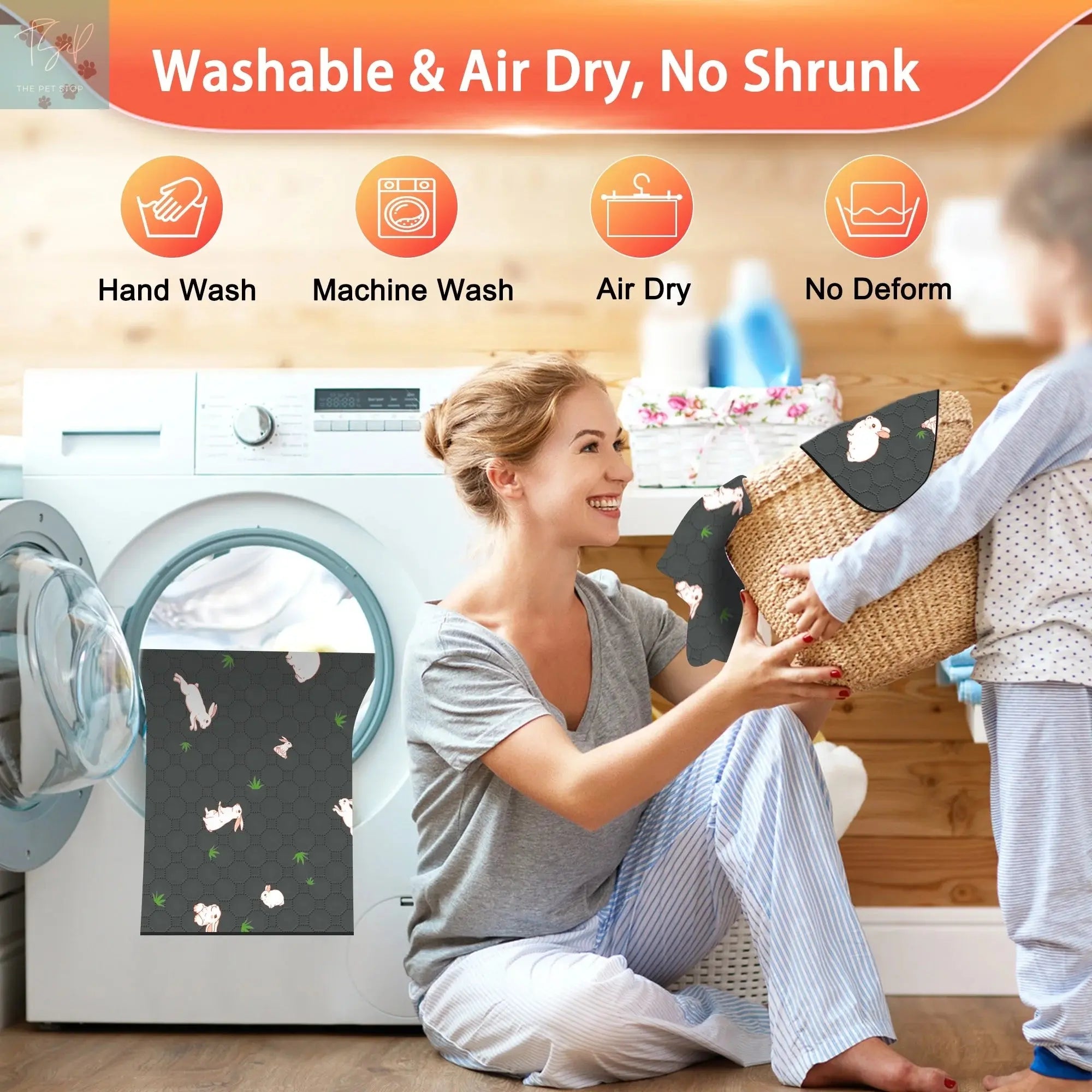 Guinea Pig Cage Liners Washable (2 Pack) - 47X24 Inch Waterproof & Absorbent Pee Pads Dream Wireless Inc