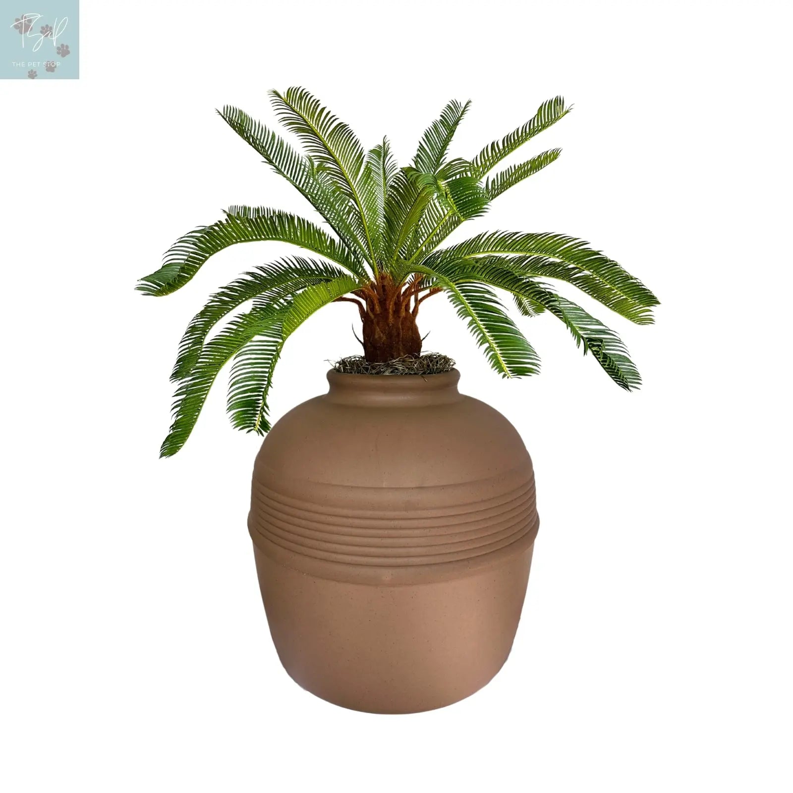 Discreet Litter Box Planter with Hooded Design and Artificial Plant for Pets Does not apply