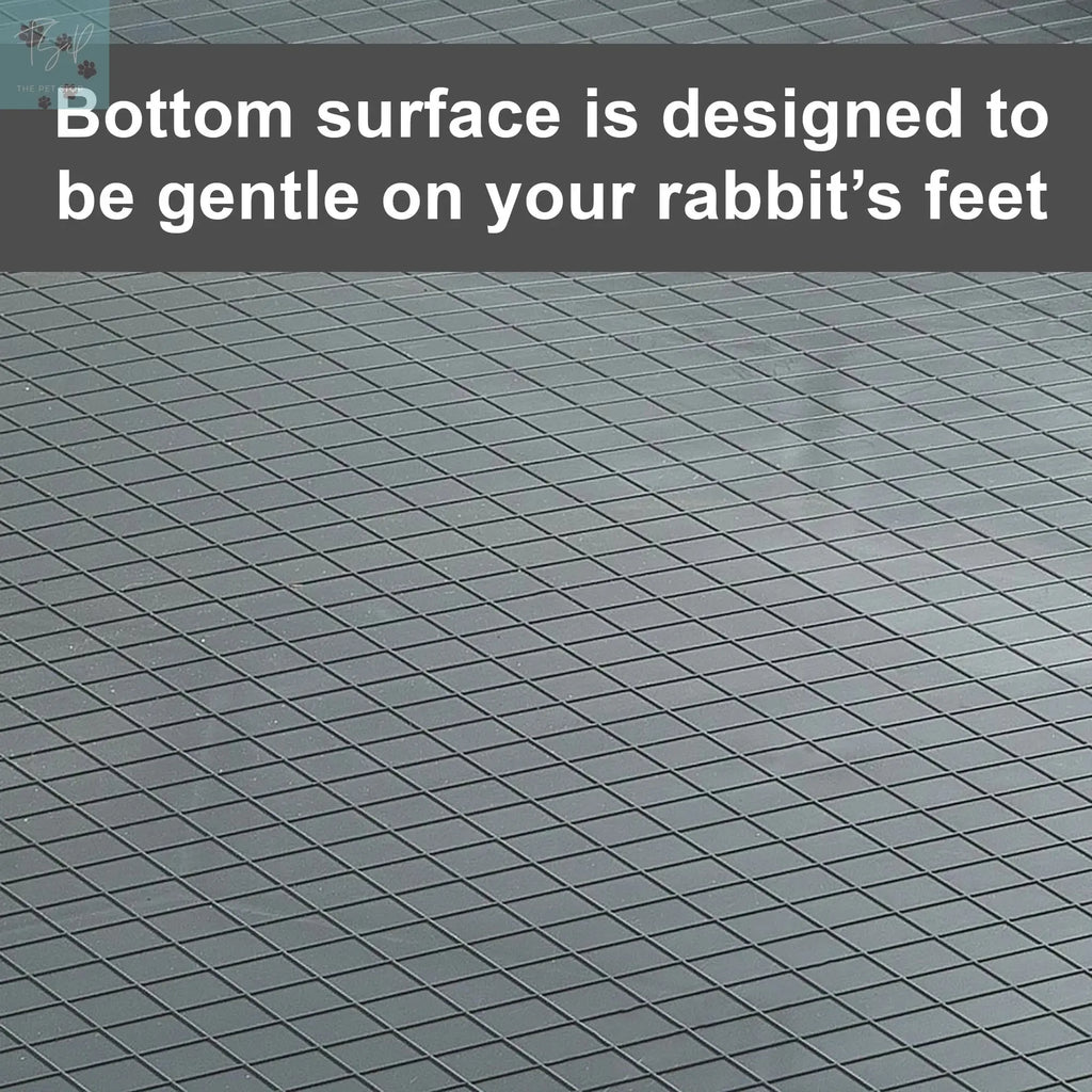 Ferplast Krolik Rabbit Cage | 39.4L X 23.6W X 19.7H Inches | Gray & Black Mid-west Metal Products Co Inc