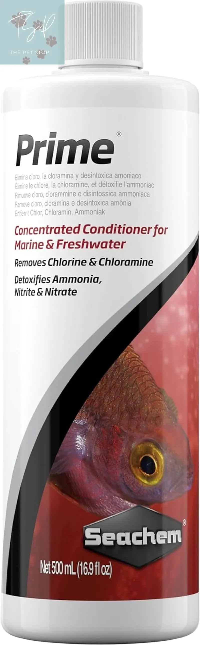 Seachem Prime Freshwater and Saltwater Conditioner - Chemical Remover and Detoxifier, 250 mL Seachem Laboratories, Inc.