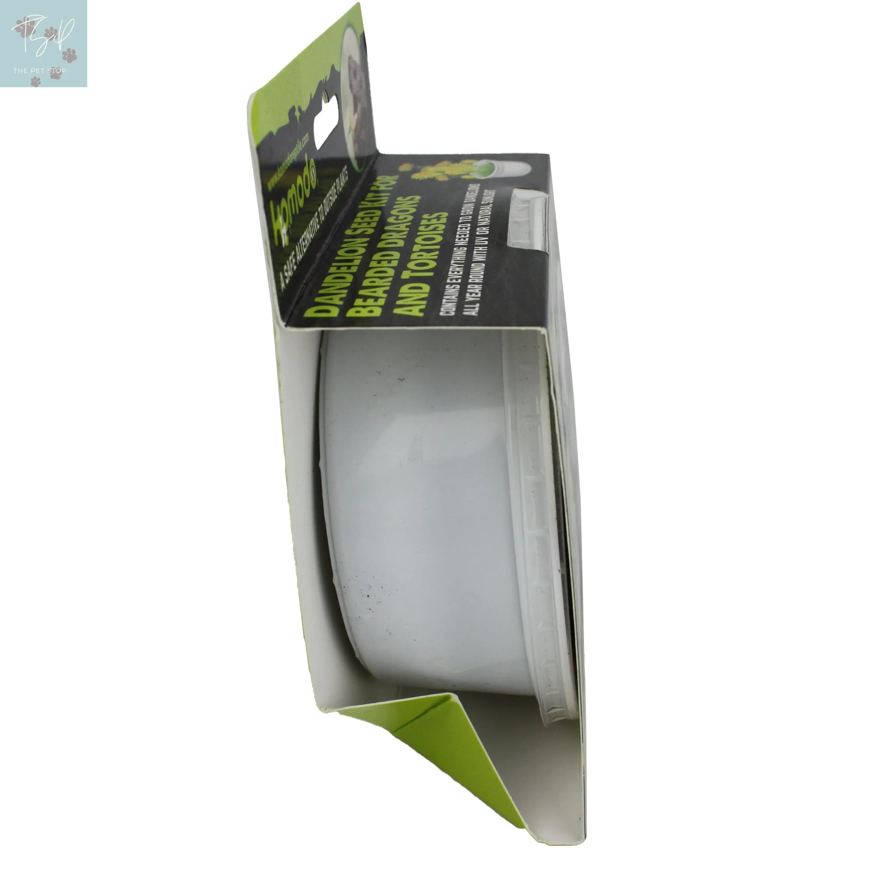 Komodo Grow Your Own Dandelion Reptile Food Kit, White Cup with Brown Soil and Dandelion Seeds Multipet International, Inc.