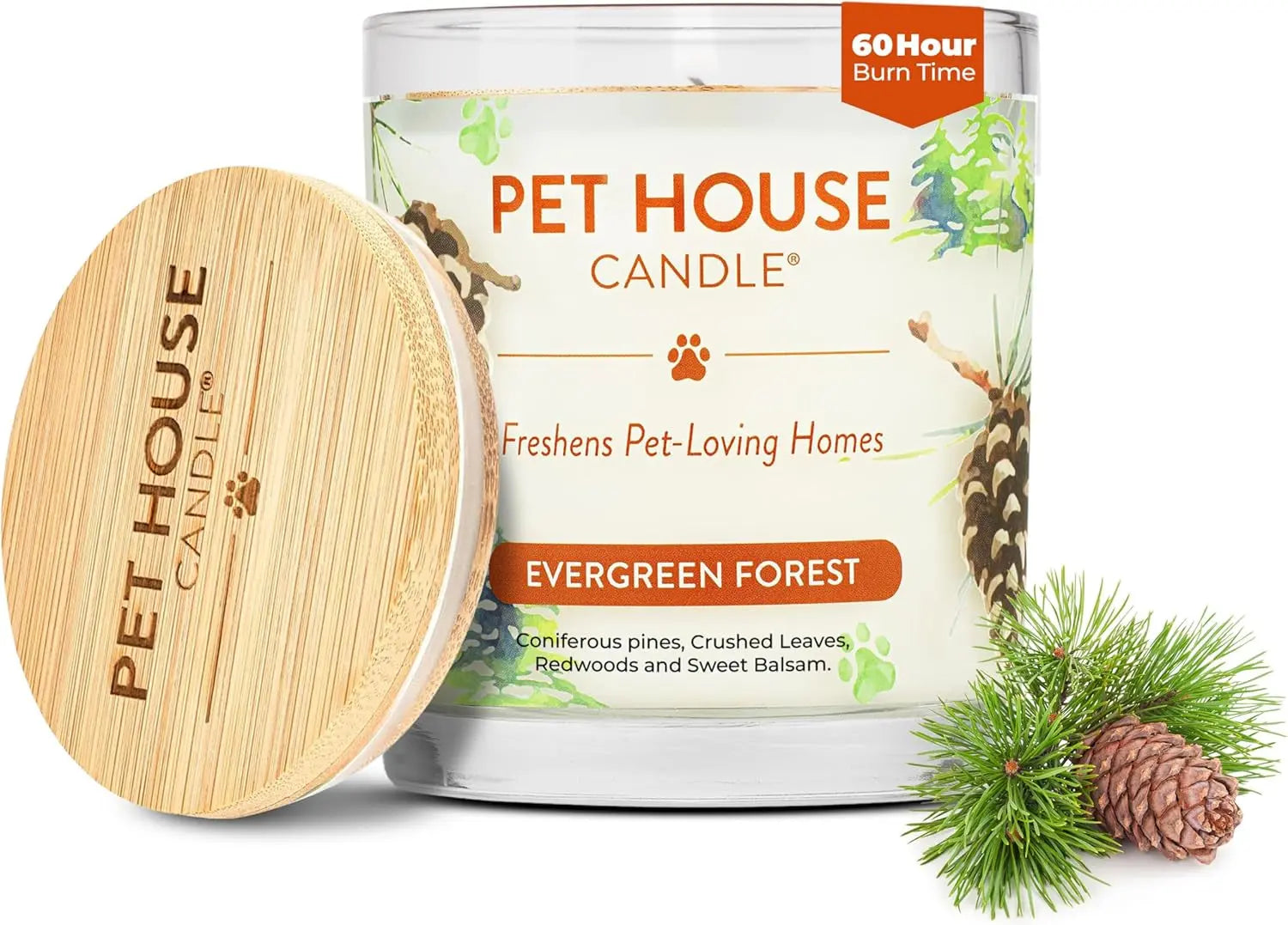 Elevate Your Home with One Fur All's Pumpkin Spice Pet House Candles - Long-Lasting, Eco-Friendly Odor Eliminators (Set of 2) One Fur All