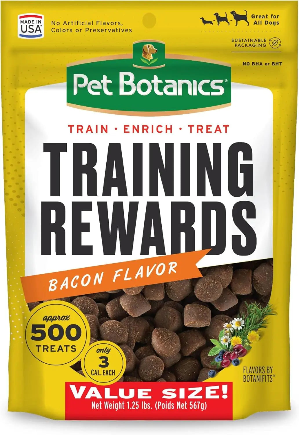 Deliciously Soft & Chewy Training Treats for Dogs - Pet Botanics 10 oz. Mini Chicken Flavor Rewards, Perfect for All Breeds! Pet Botanics