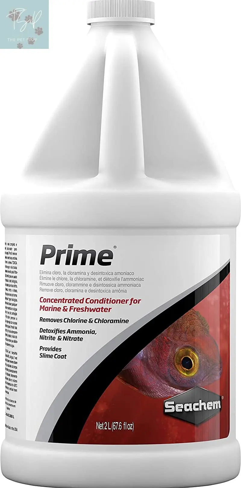 Seachem Prime Freshwater and Saltwater Conditioner - Chemical Remover and Detoxifier, 250 mL Seachem Laboratories, Inc.
