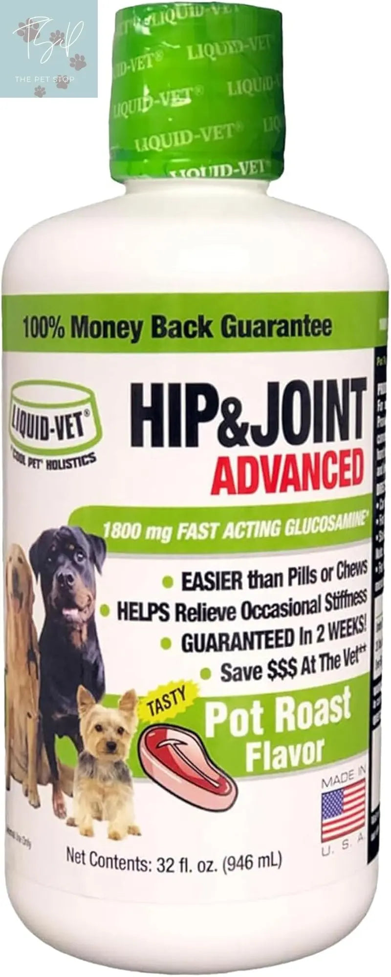 Liquid-Vet K9 Advanced Hip & Joint Formula, Unflavored, 32 oz Animal Busines Concepts dba COOL PET Holistic