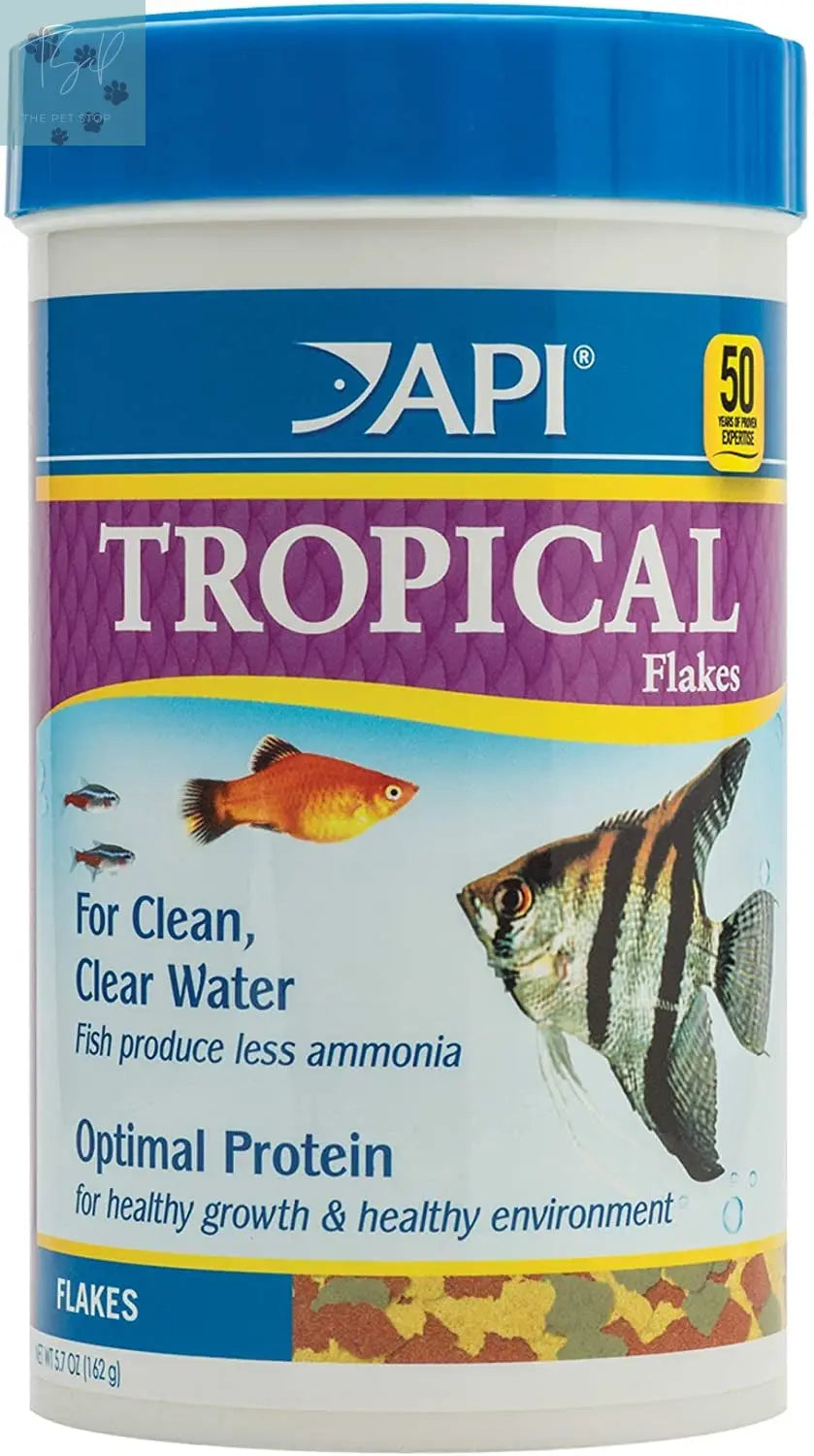 API Tropical Greens Flakes Fish Food for Tropical Fish, 2.1-Ounce Container Mars Fishcare