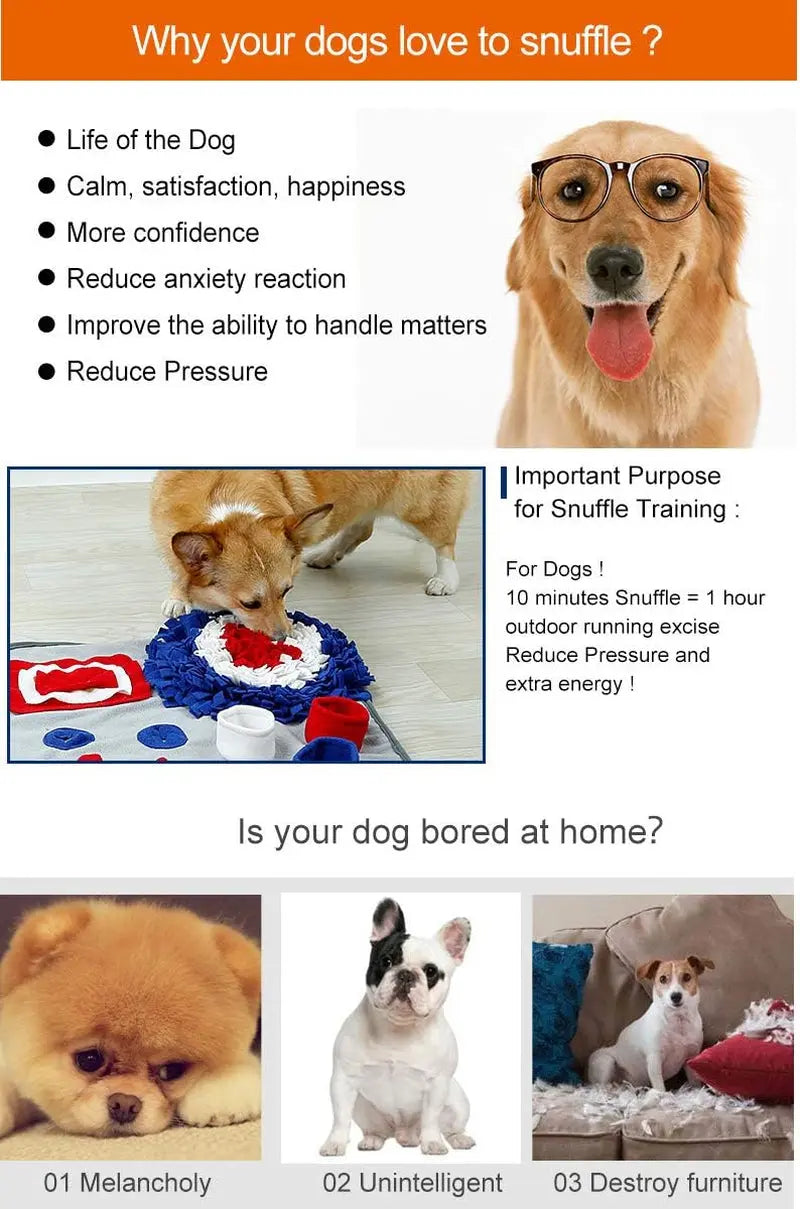 Brandname Miguo Interactive Pet Snuffle Mat for Dogs - Durable Slow Feeding Puzzle Toy, Encourages Natural Foraging Skills, Machine Washable (Grey Rectangle) Manufactuer