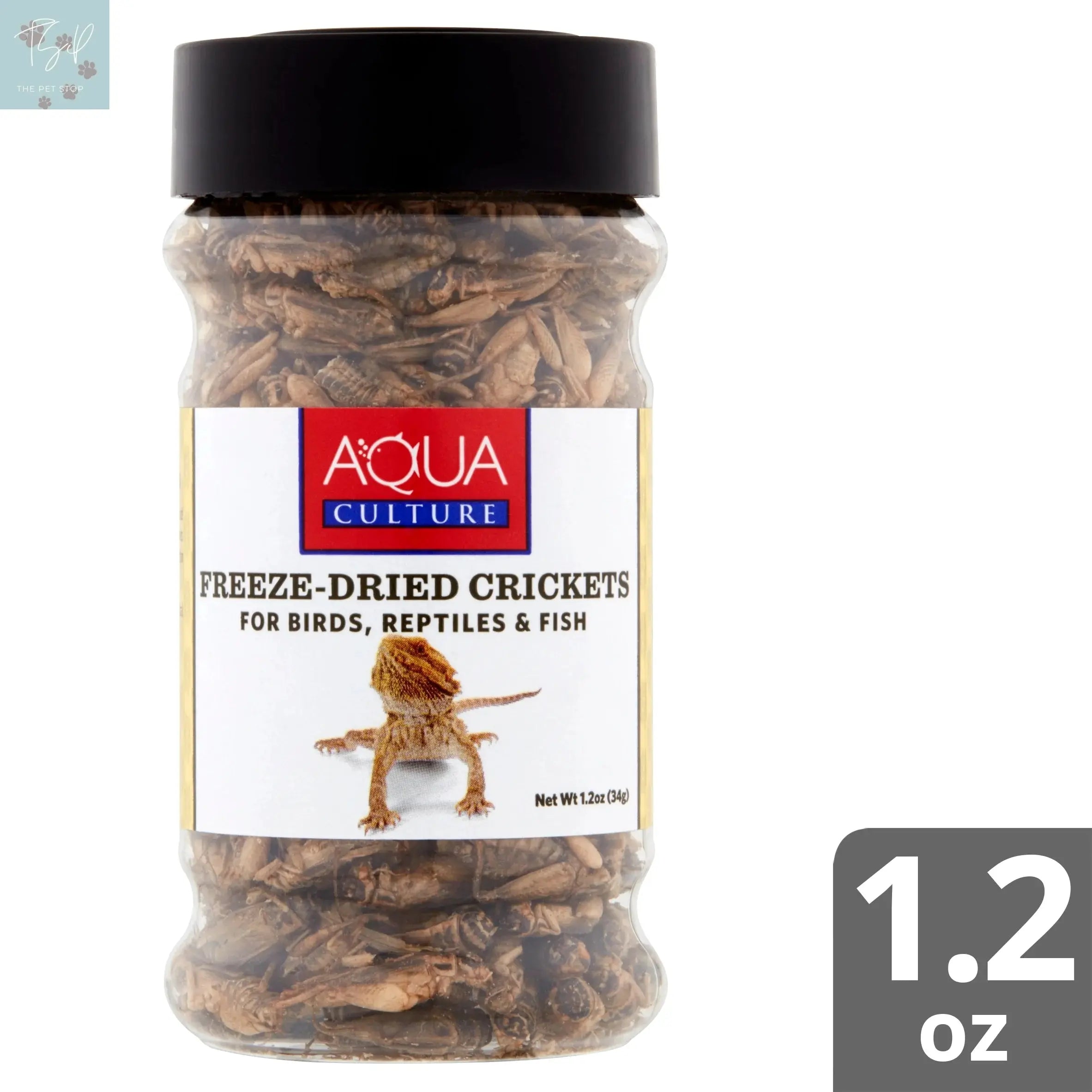 (4 Pack) Aqua Culture Freeze-Dried Crickets for Birds, Reptiles & Fish, 1.2 Oz Wal-Mart Stores, Inc.