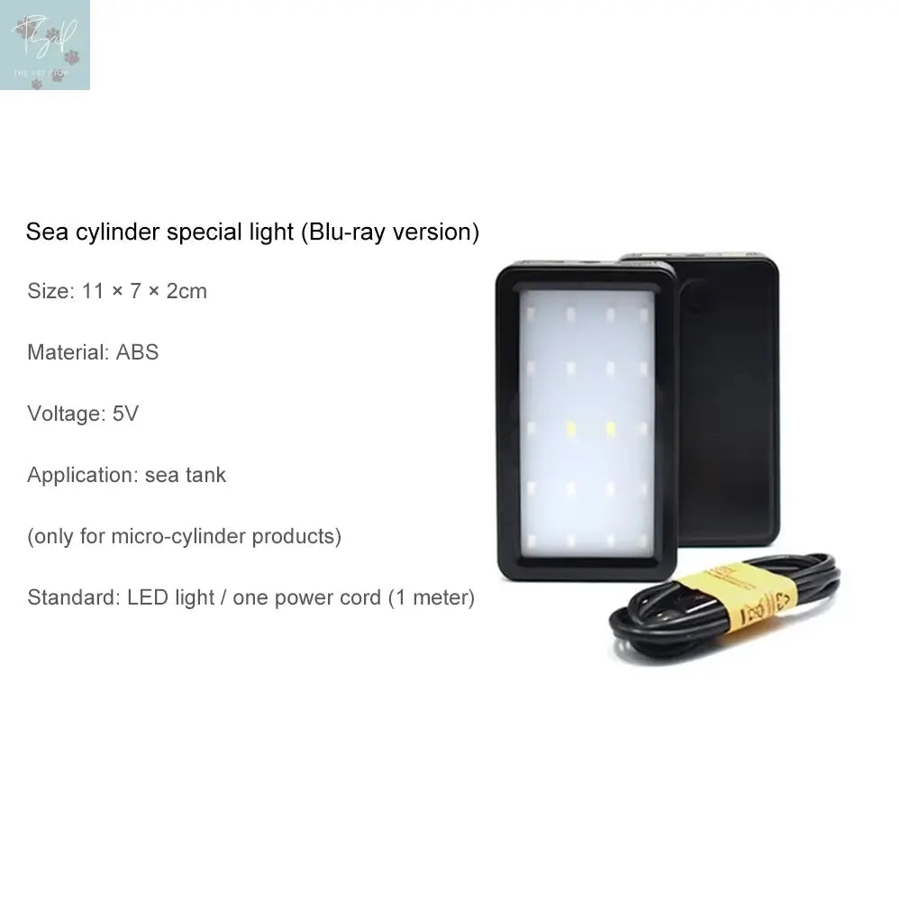 1.5L Mini Betta Fish Tank - Desktop Aquarium with Water Filter, USB Air Pump, and LED Lighting NONE