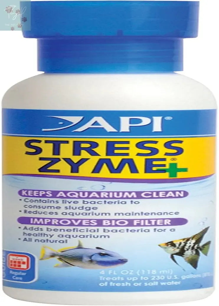 API Stress Zyme Aquarium Cleaning Solution for Freshwater and Saltwater - 1 Gallon Mars Fishcare