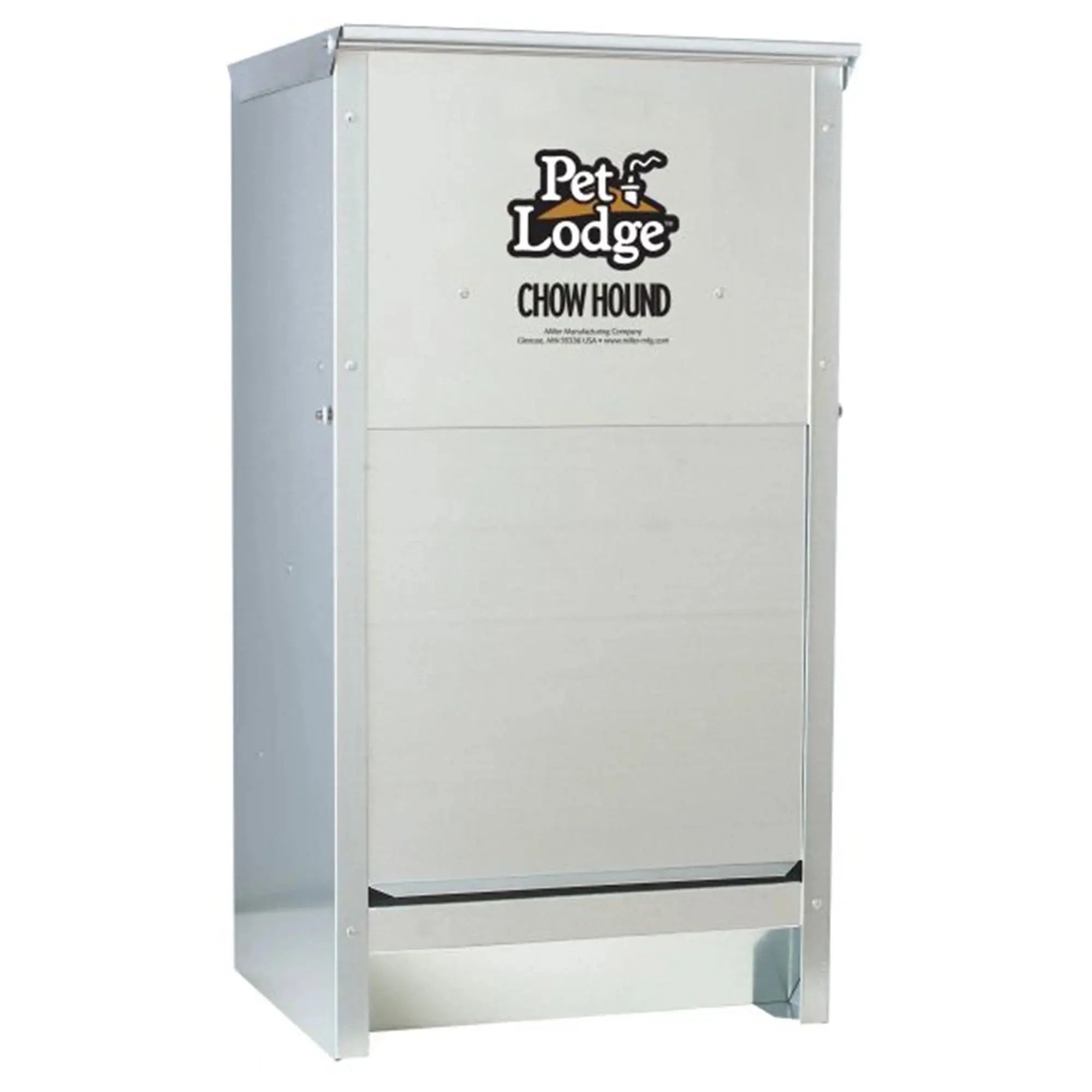 Automatic Pet Lodge Steel Dog Feeder with 25-Pound Capacity Miller Manufacturing Company
