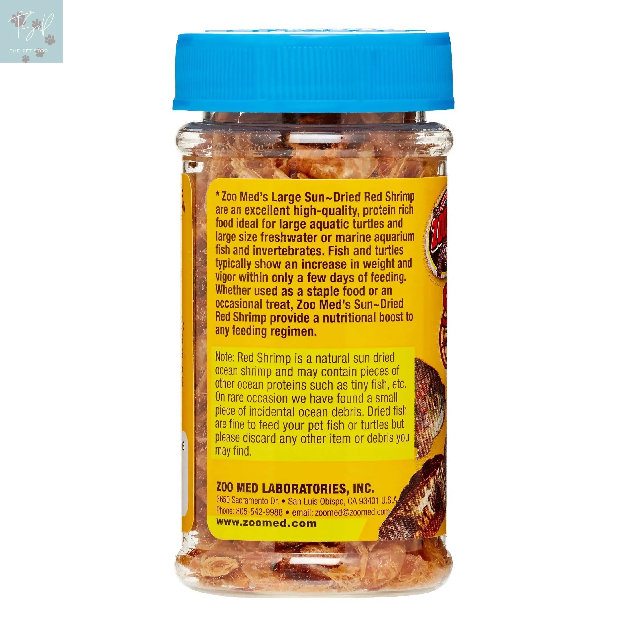 Zoo Med Large Sun-Dried Red Shrimp Fish & Aquatic Pet Food, 0.5 Oz ZOO Med LABORATORIES INC