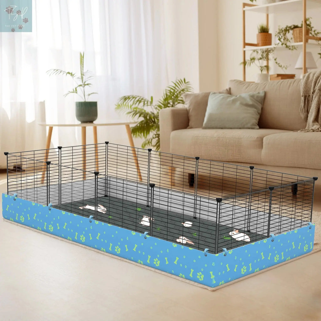 Guinea Pig Cage Liners Washable (2 Pack) - 47X24 Inch Waterproof & Absorbent Pee Pads Dream Wireless Inc