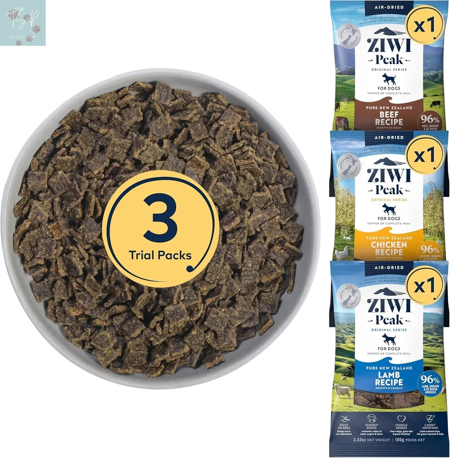 ZIWI Peak Air-Dried Dog Food - Tripe & Lamb Formula, All-Natural, High Protein, Grain-Free, Limited Ingredient with Superfoods (35.2 oz) ZIWI