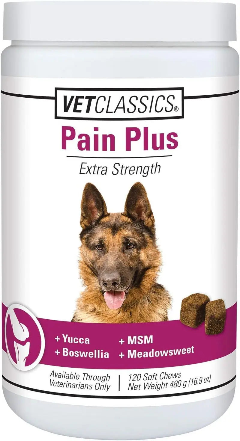 Vet Classics Extra Strength Pain Relief Health Supplement for Dogs - 120 Soft Chews Vet Classics