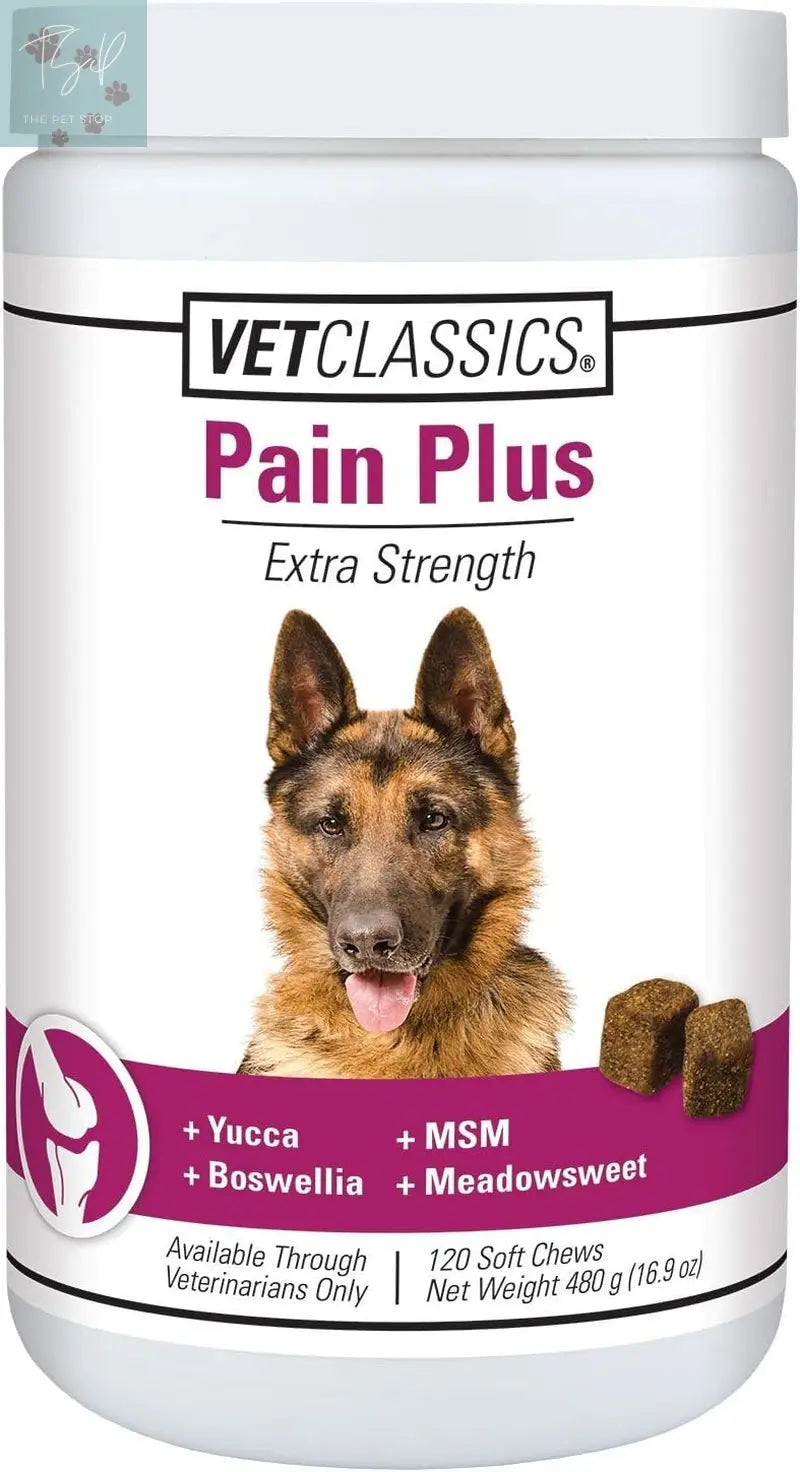 Vet Classics Extra Strength Pain Relief Health Supplement for Dogs - 120 Soft Chews Vet Classics