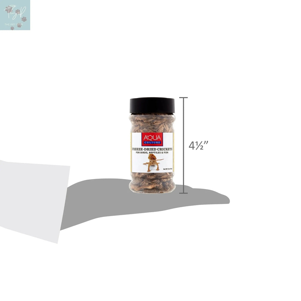 (4 Pack) Aqua Culture Freeze-Dried Crickets for Birds, Reptiles & Fish, 1.2 Oz Wal-Mart Stores, Inc.