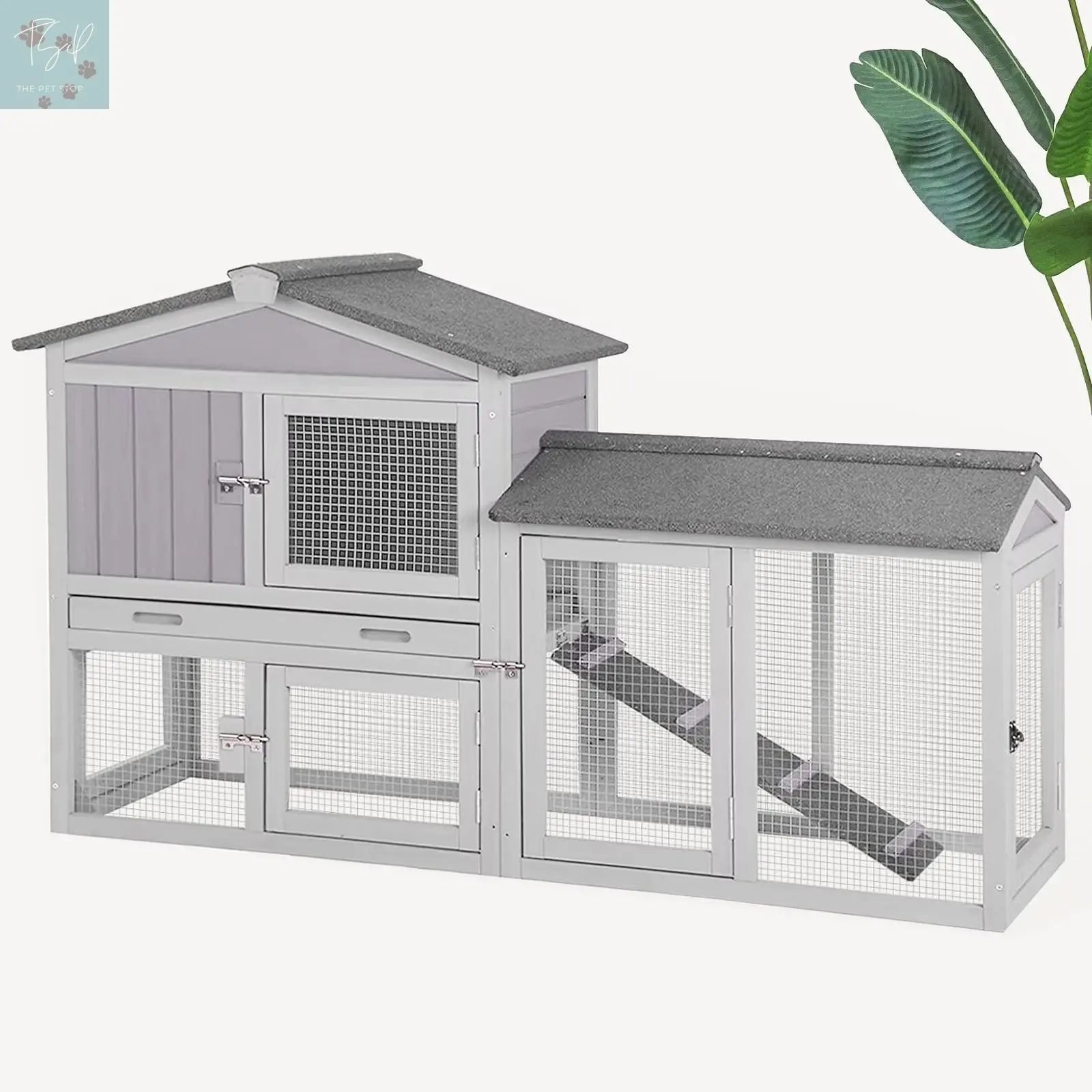 Aivituvin Wooden Outdoor Chicken Coop with Dual Run and Removable PVC Layer Aivituvin Inc