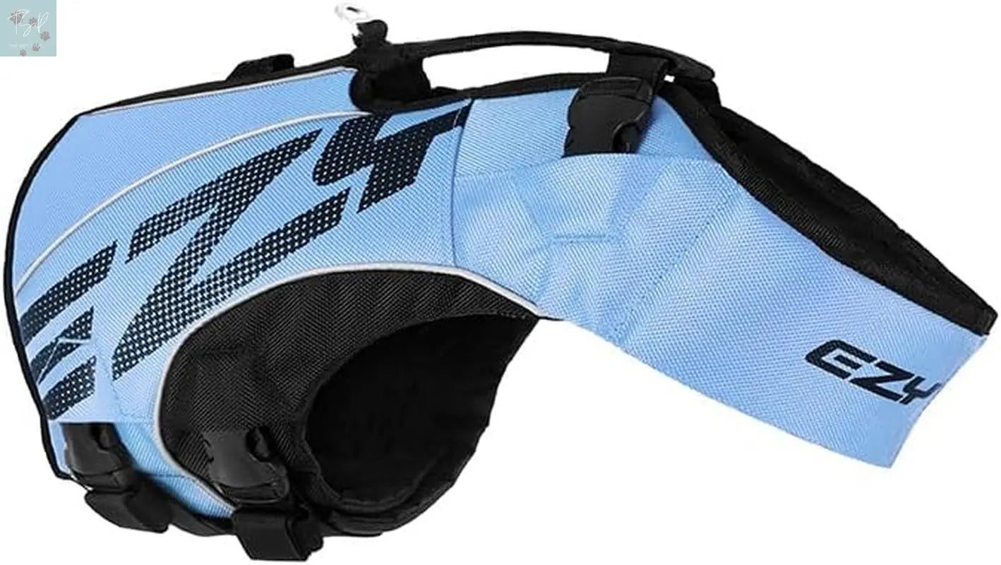 Ezydog DFD X2 Adjustable Dog Life Jacket - Enhanced Swimming Safety Vest with Continuous Neck Flotation, Reflective Trim, and Grab Handle (Medium, Red) EzyDog