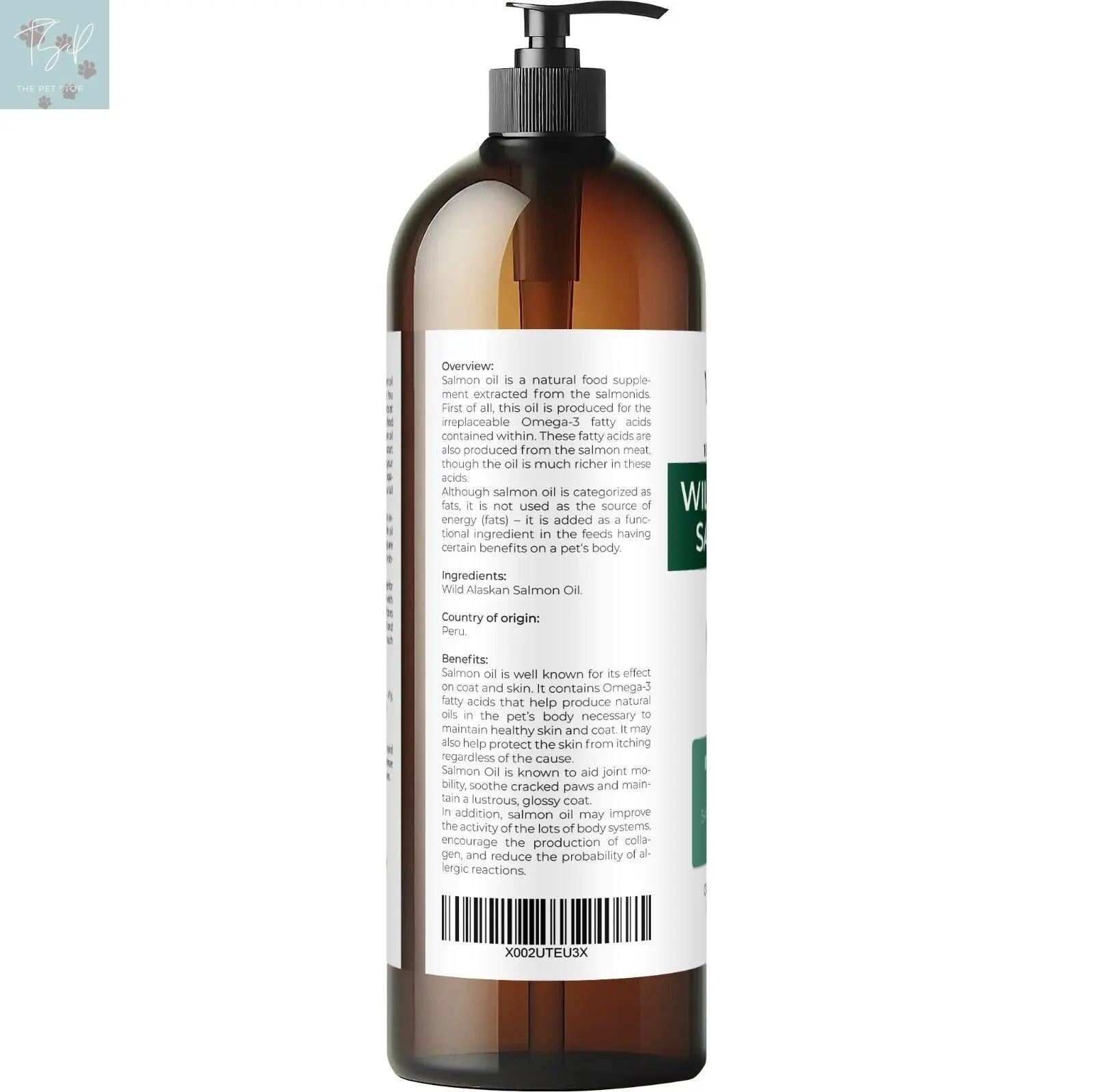 Velona Wild Alaskan Salmon Oil for Dogs and Cats - 2 Fl Oz and 1 Gallon Options, Rich in Omega-3 and EPA for Healthy Coat Does not apply
