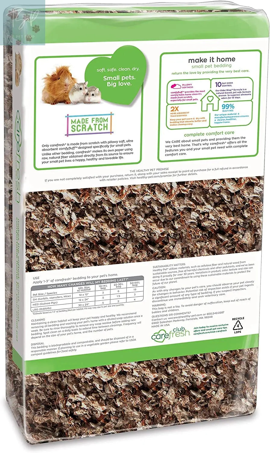 Carefresh Natural Paper Small Pet Bedding, 30L - 99% Dust-Free with Odor Control Absorption Corp.
