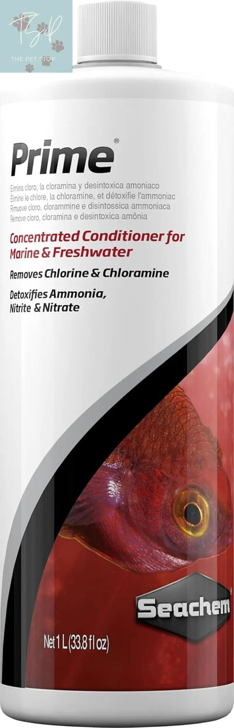 Seachem Prime Freshwater and Saltwater Conditioner - Chemical Remover and Detoxifier, 250 mL Seachem Laboratories, Inc.