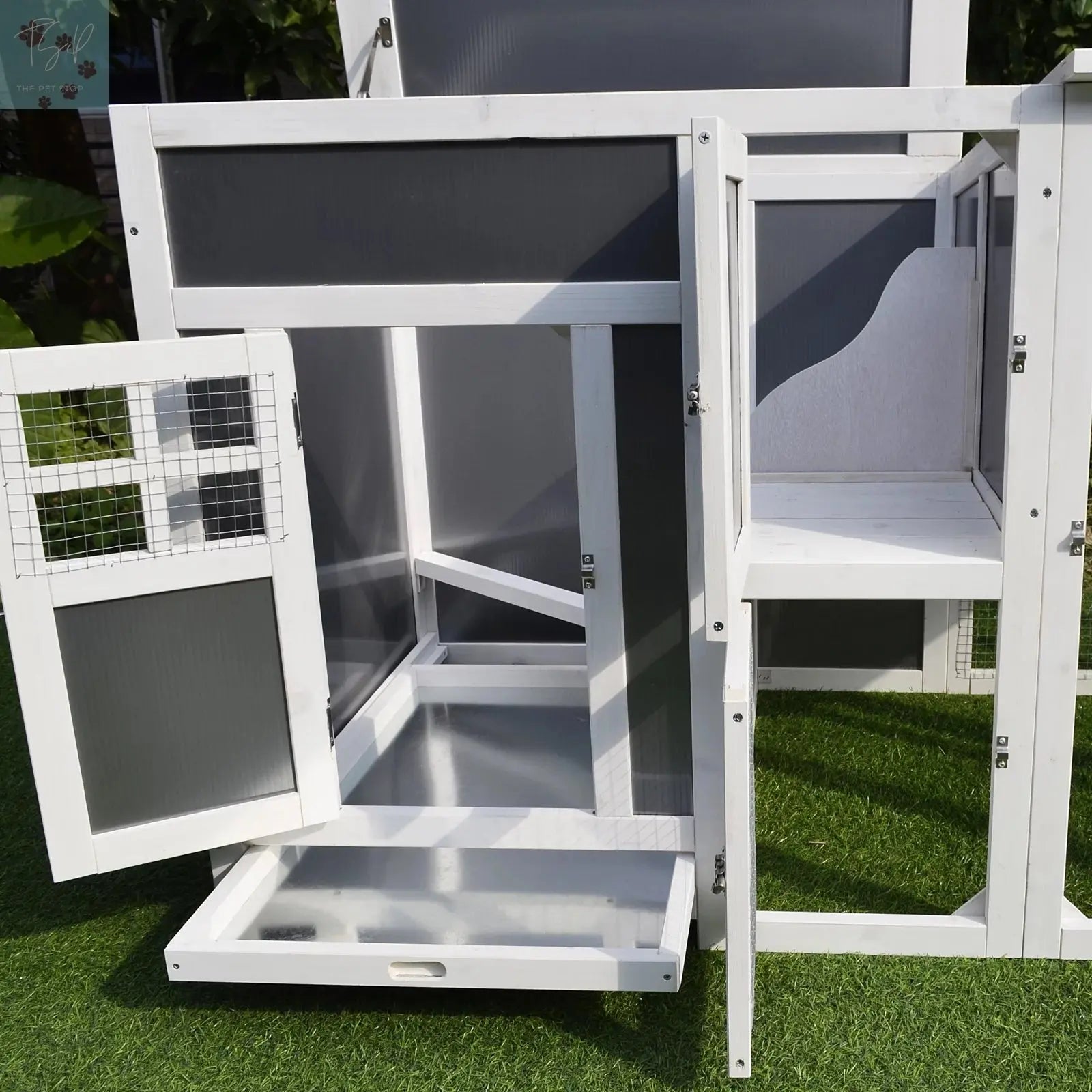 63-Inch Wooden Chicken Coop with Run and Nesting Box for Indoor and Outdoor Use PawHut