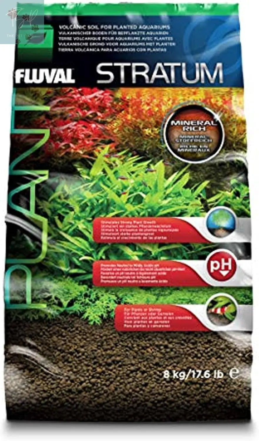 Fluval 12694 Plant and Shrimp Stratum for Freshwater Aquariums, 8.8 lbs – Optimal Substrate for Enhanced Plant Growth and Neutral to Slightly Acidic pH Support Rolf C. Hagen (USA) Corp.
