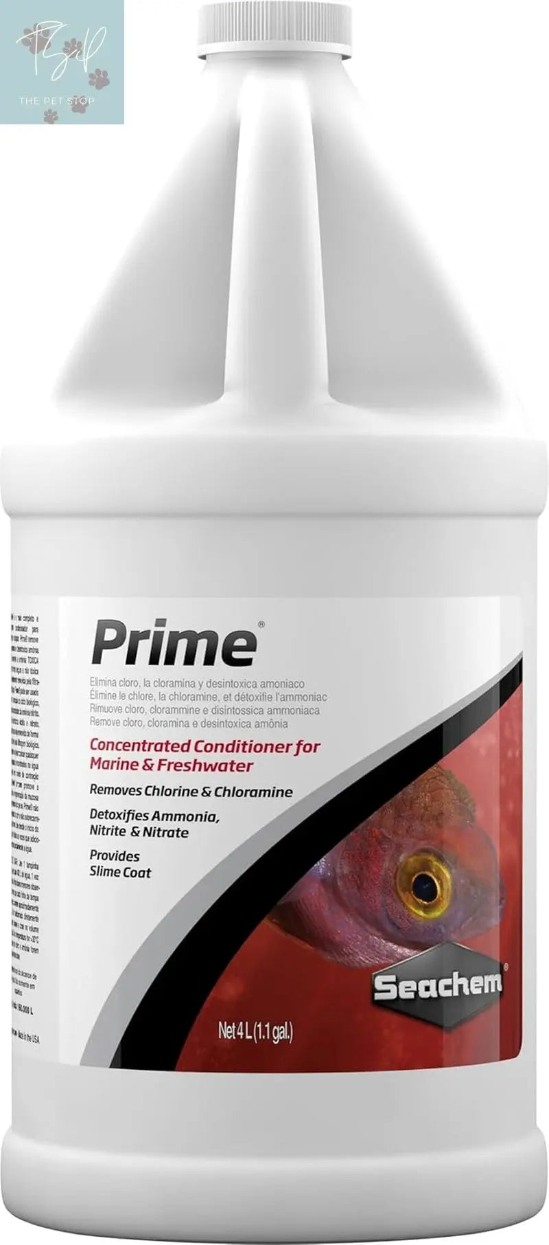 Seachem Prime Freshwater and Saltwater Conditioner - Chemical Remover and Detoxifier, 250 mL Seachem Laboratories, Inc.