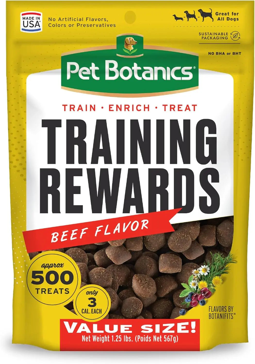 Deliciously Soft & Chewy Training Treats for Dogs - Pet Botanics 10 oz. Mini Chicken Flavor Rewards, Perfect for All Breeds! Pet Botanics