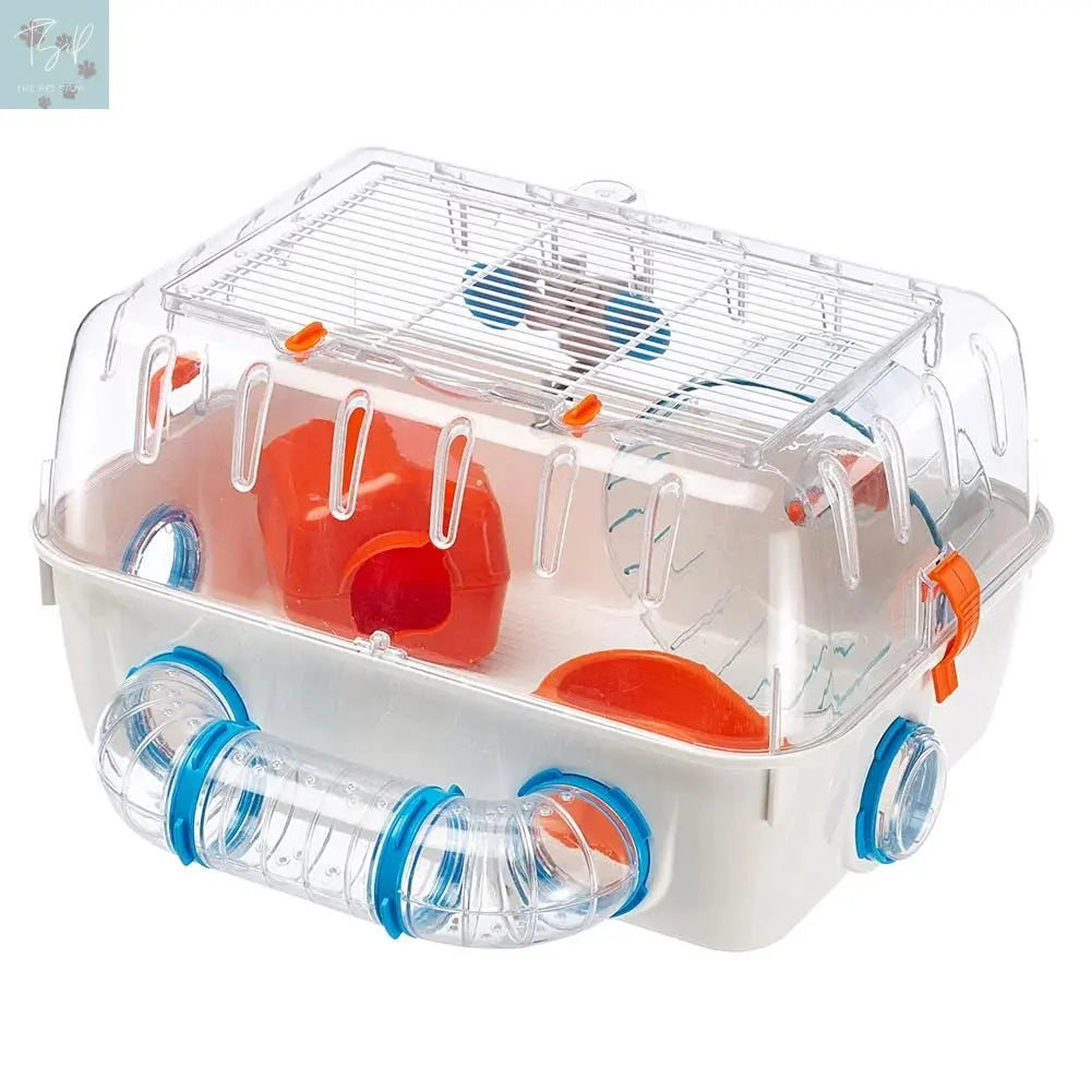 Ferplast Combi 1 Starter Hamster Cage | Includes Accessories | 15.94L X 11.61W X 8.86H Inches, Green Ferplast