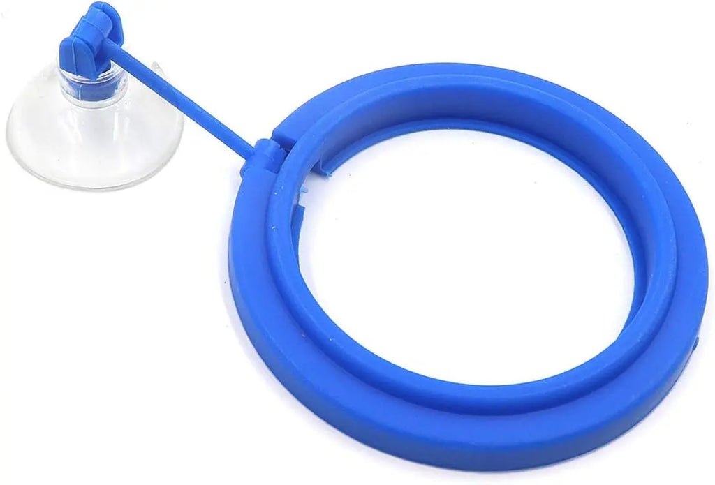 HONJIE Round Fish Feeding Ring - Eco-Friendly Suction Cup Floating Food Feeder for Aquariums (Set of 4) HONJIE