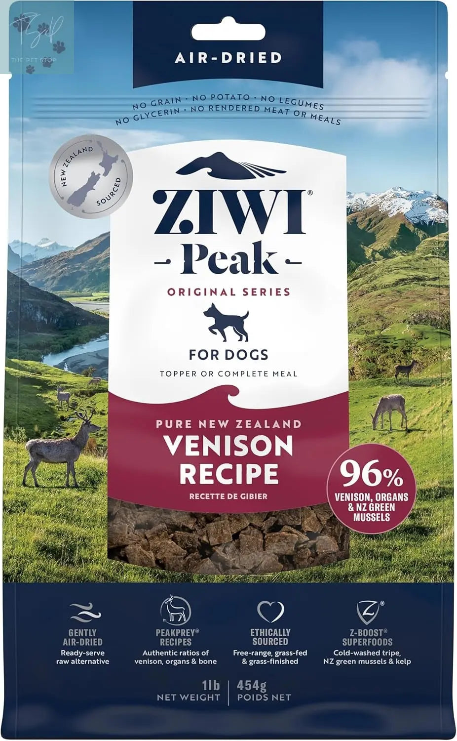 ZIWI Peak Air-Dried Dog Food - Tripe & Lamb Formula, All-Natural, High Protein, Grain-Free, Limited Ingredient with Superfoods (35.2 oz) ZIWI