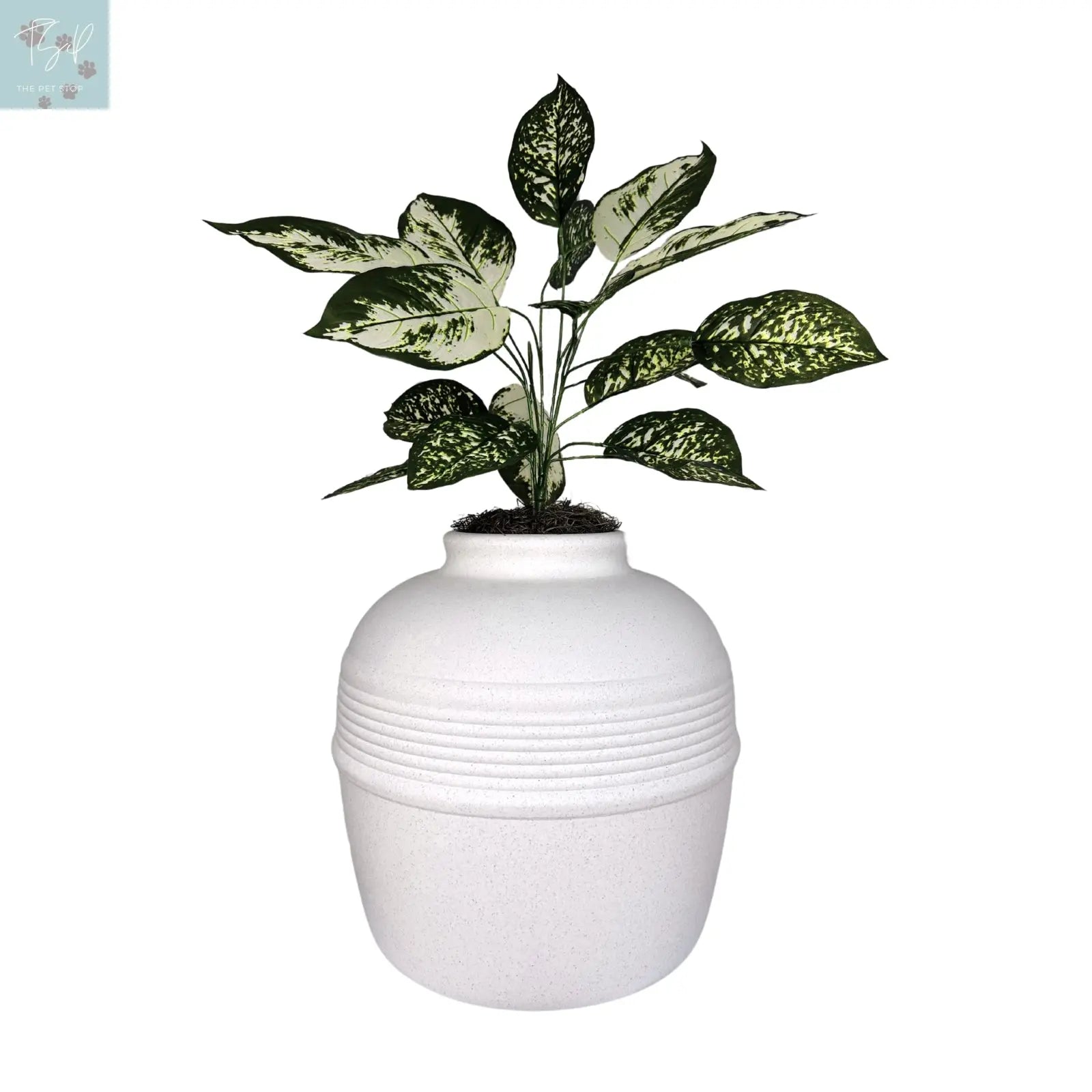 Discreet Litter Box Planter with Hooded Design and Artificial Plant for Pets Does not apply