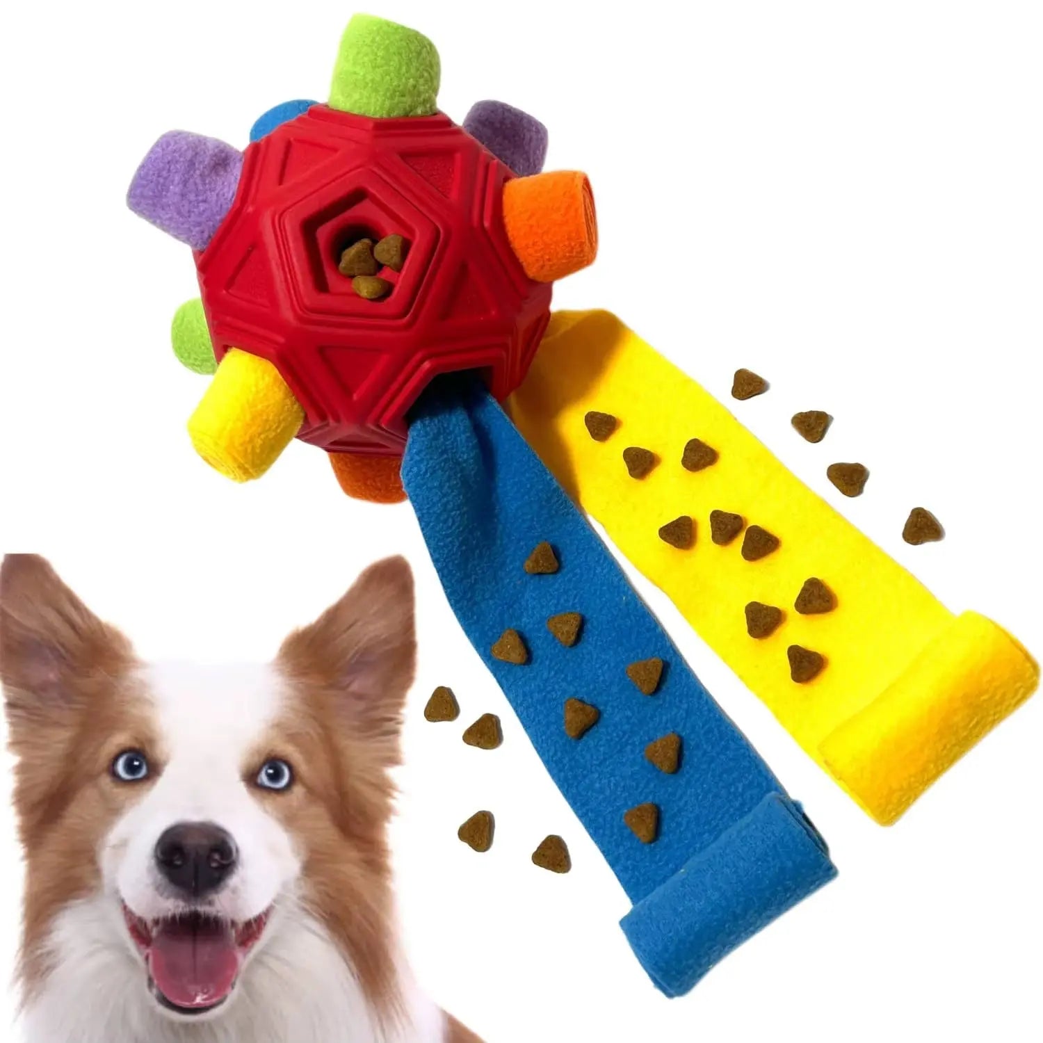 Revolutionary Unbreakable Snuffle Ball for Dogs - Engage, Play, and Feed with This Interactive Treat Dispenser NONE