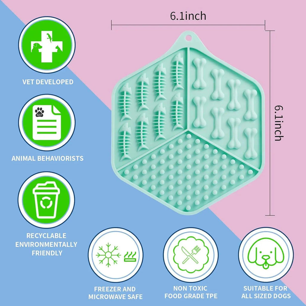 Ultimate Pet Feeding Mat for Dogs and Cats - Anxiety Relief & Engaging Snuffle Activity for Mess-Free Mealtime Fun! HOPECENTER