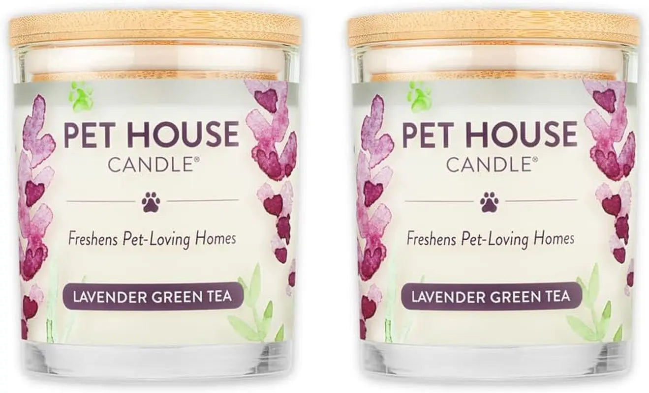 Elevate Your Home with One Fur All's Pumpkin Spice Pet House Candles - Long-Lasting, Eco-Friendly Odor Eliminators (Set of 2) One Fur All