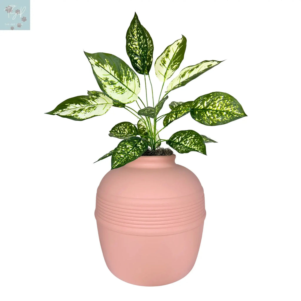 Discreet Litter Box Planter with Hooded Design and Artificial Plant for Pets Does not apply