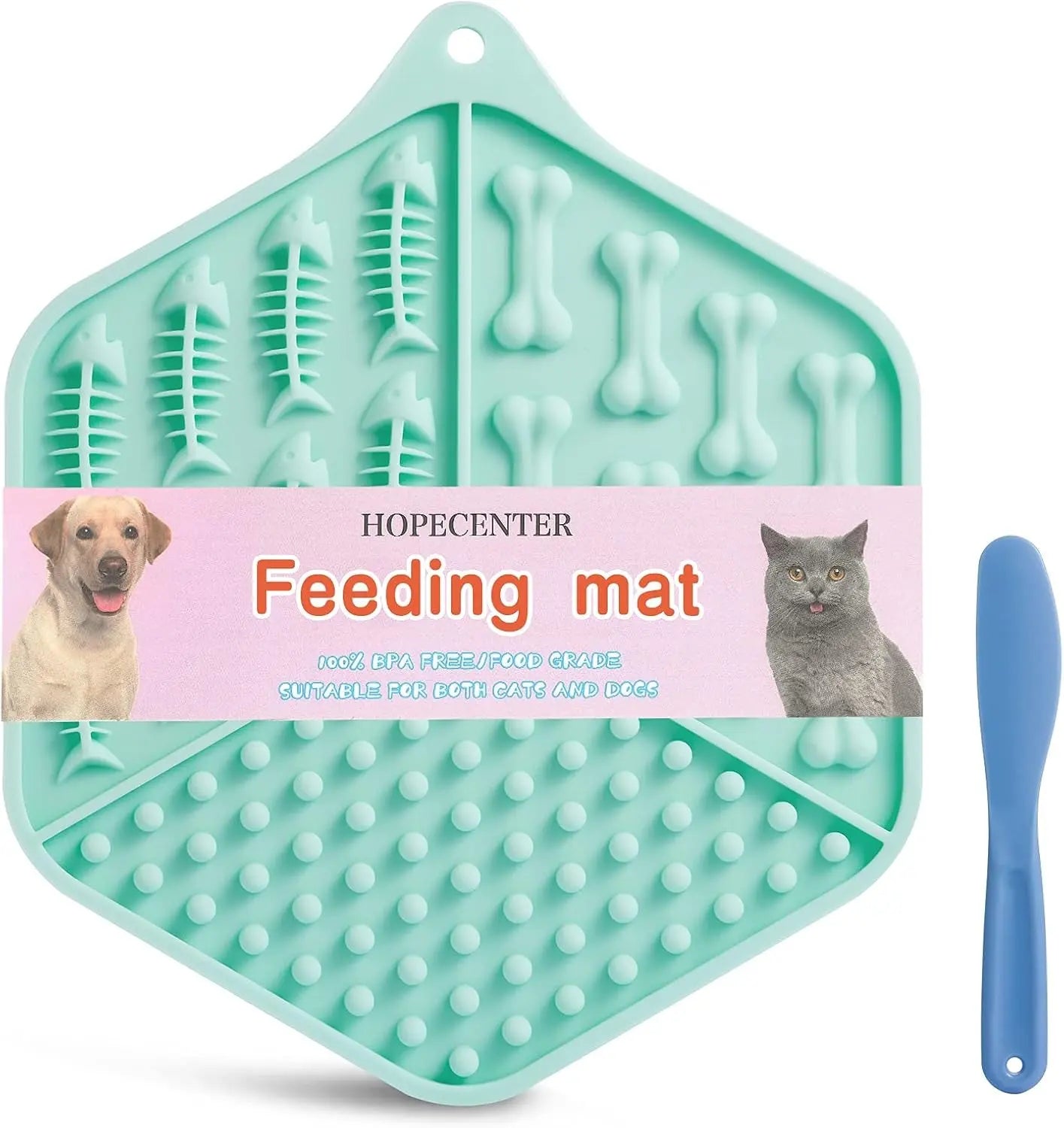 Ultimate Pet Feeding Mat for Dogs and Cats - Anxiety Relief & Engaging Snuffle Activity for Mess-Free Mealtime Fun! HOPECENTER