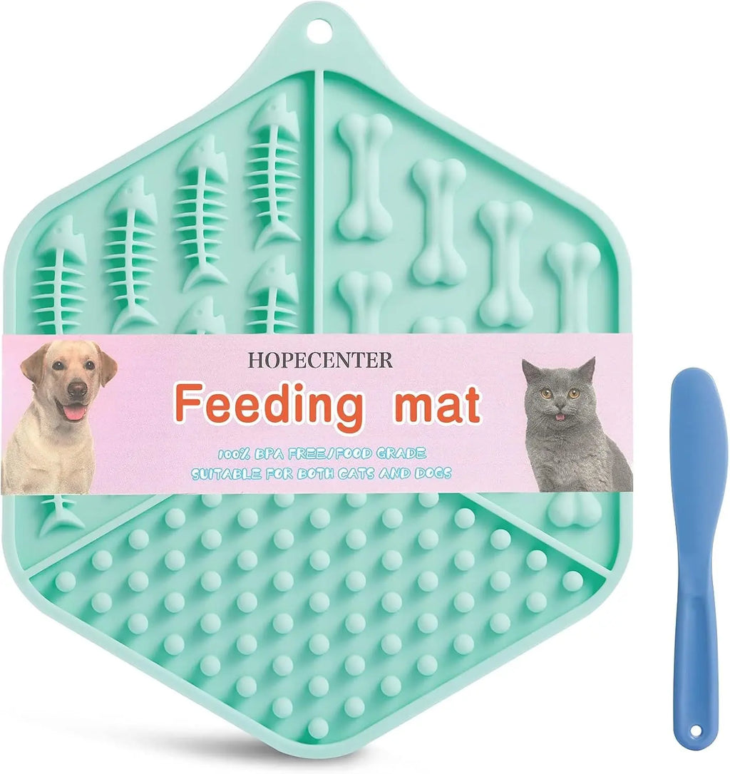 Ultimate Pet Feeding Mat for Dogs and Cats - Anxiety Relief & Engaging Snuffle Activity for Mess-Free Mealtime Fun! HOPECENTER